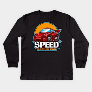 Mini Speed Racing Car Kids Long Sleeve T-Shirt